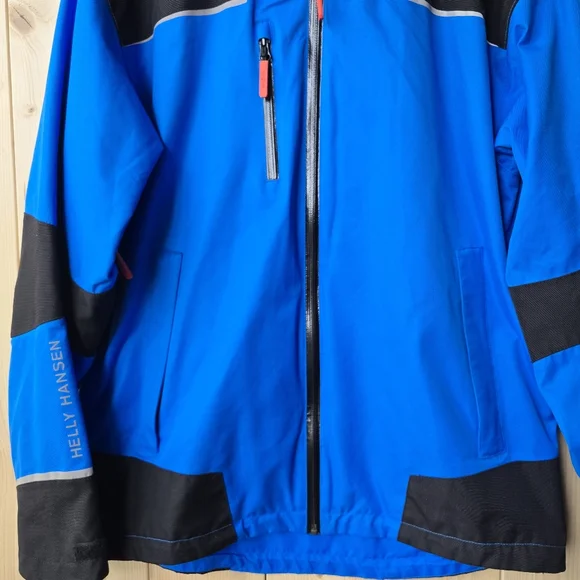 Helly Hansen Chelsea Workwear Waterproof Windbreaker Lined Jacket Mens Large - Picture 3 of 11